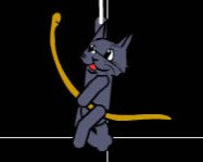 Cat with bow golf ingyen játék